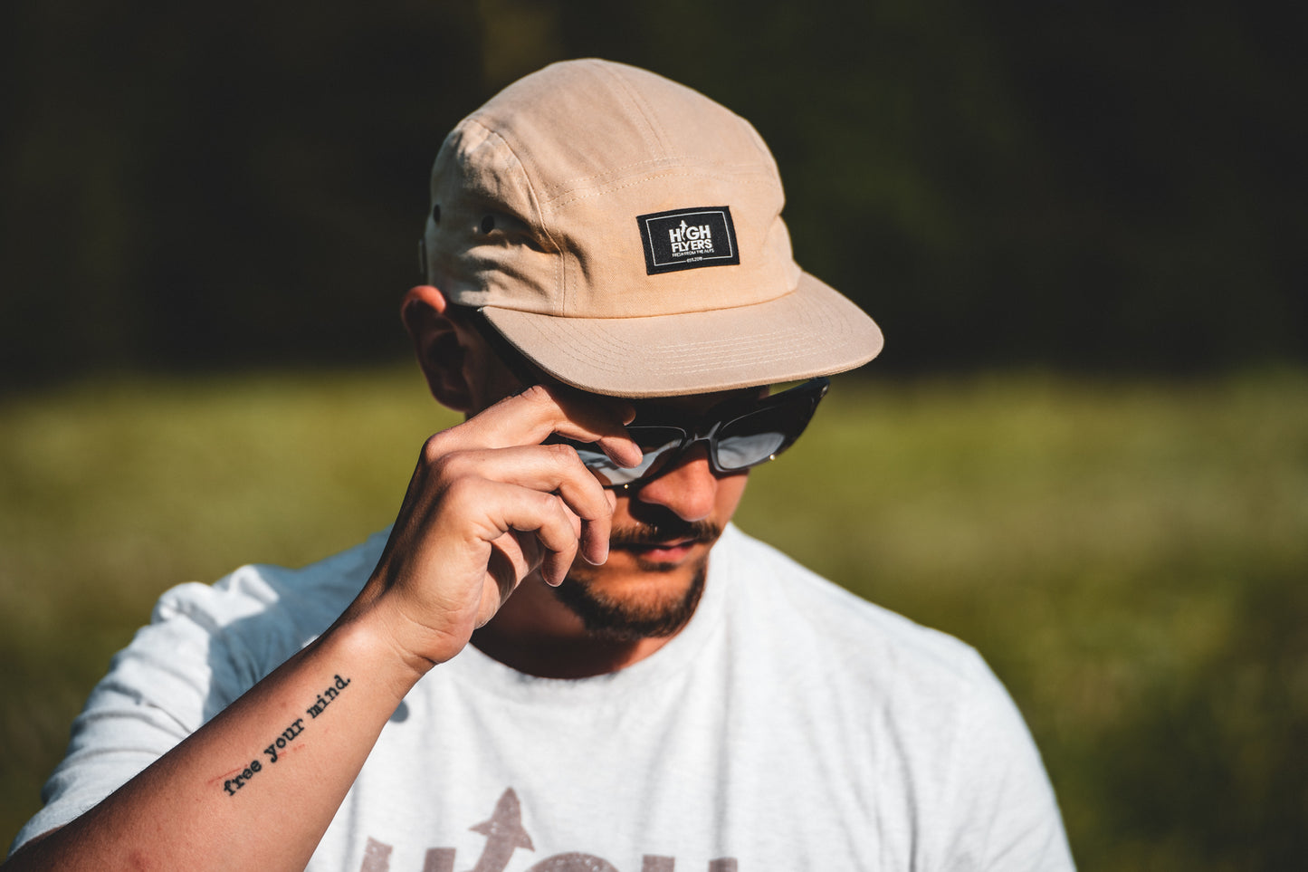 FRESH FROM THE ALPS - 5 Panel cap sand LIMITED EDITION